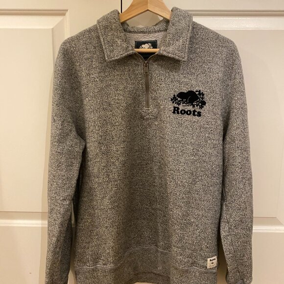 Roots Salt and Pepper Quarter Zip - Picture 1 of 1